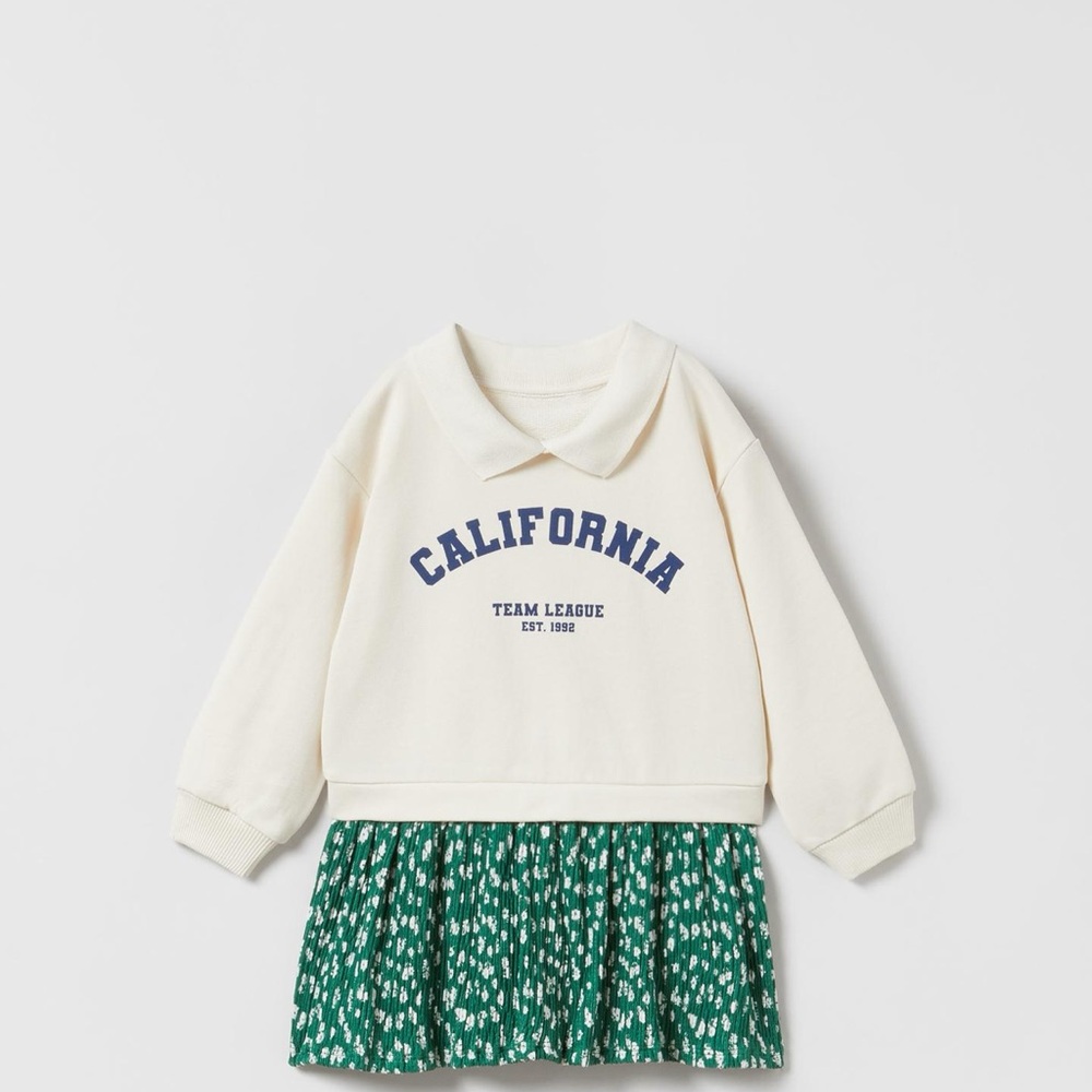 Zara California Sweatshirt Dress